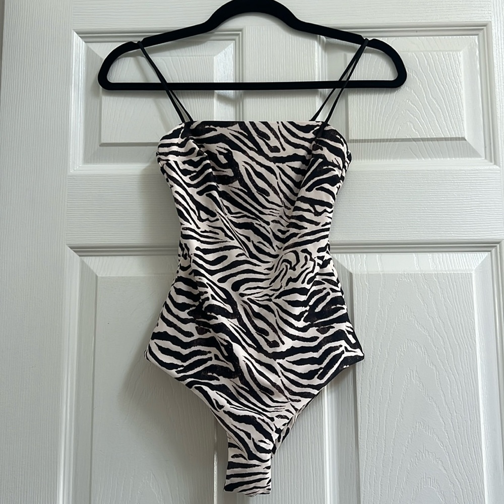 H&M Zebra One Piece Swimsuit